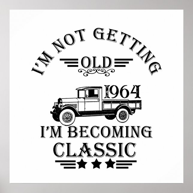 Persönliche 60 Vintage 60. Geburtstagsparty Poster (Vorne)