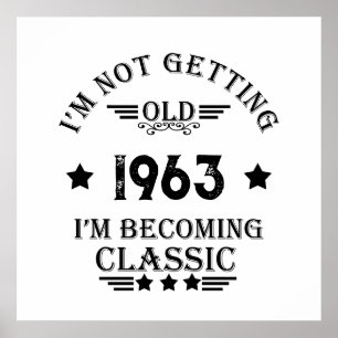 Persönliche 60 Vintage 60. Geburtstagsparty Poster