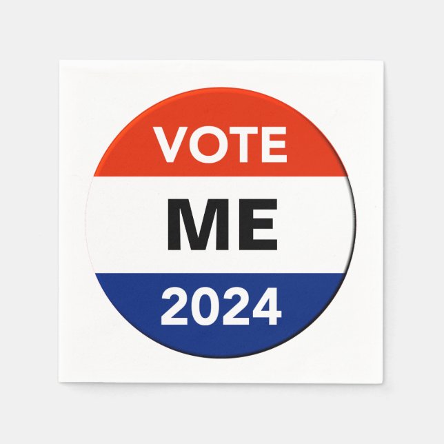 Persönliche Abstimmung 2024 Präsidentschaftswahlka Serviette (Vorderseite)