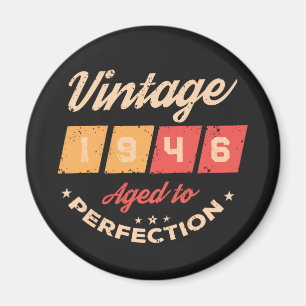 Persönliche achtzig Vintage 80. Geburtstagsfeier Magnet