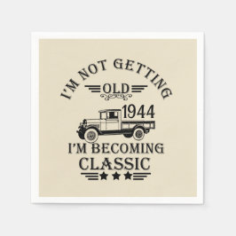 Persönliche achtzig Vintage 80. Geburtstagsparty Serviette