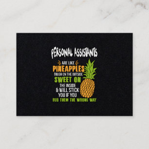 Persönliche Assistenten sind wie Ananas. Visitenkarte