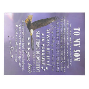 Persönliche auf meinen Sohn von Liebe Mama Gesche Notizblock