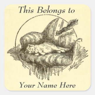 Persönliche Aufkleber für Katzen und Eichhörnchen