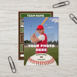 Persönliche Baseball-Karte (angepasste Batter-Sta Visitenkarte