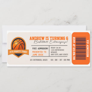Persönliche Basketball All-Star Geburtstagsparty P Einladung