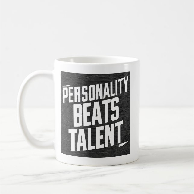Persönliche Beat Talent Inspiration Zitate Kaffeetasse (Links)