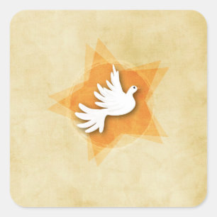 Persönliche Bestätigung Gratulation Geschenk Coll Quadratischer Aufkleber