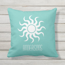 Persönliche Bezeichnung Sommer Sun Light Green Kissen