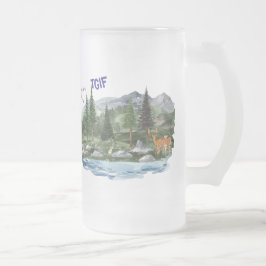 Persönliche Beziehungen Bergwelt Mattglas Bierglas