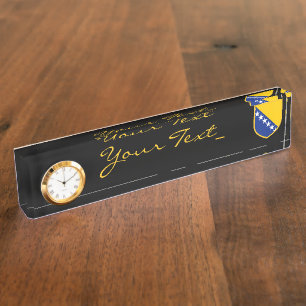 Persönliche Bosnien-Flagge Namensplakette