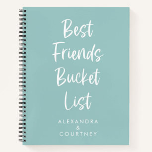 Persönliche Bucket List der besten Freunde in Past Notizbuch