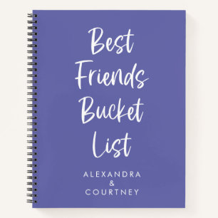 Persönliche Bucket List der besten Freunde in Peri Notizbuch