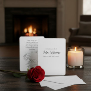 Persönliche Dankeskarten für Verstorbene Dankeskarte