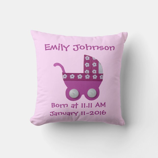 Persönliche Dark Pink Rollerdusche Kissen (Vorderseite)