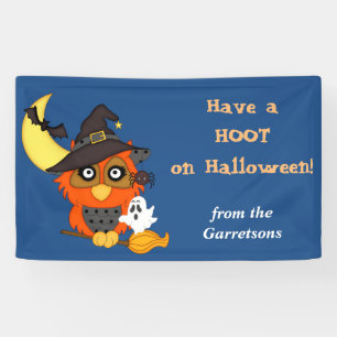 Persönliche Eule Halloween Banner