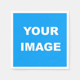 Persönliche Foto-Image-Logos anpassen Serviette