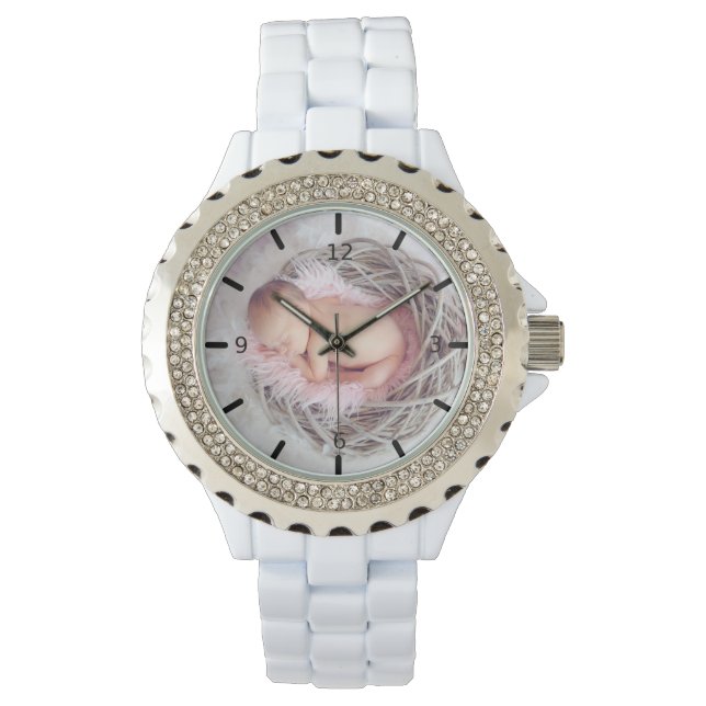 Persönliche Foto-Uhr Armbanduhr (Vorderseite)