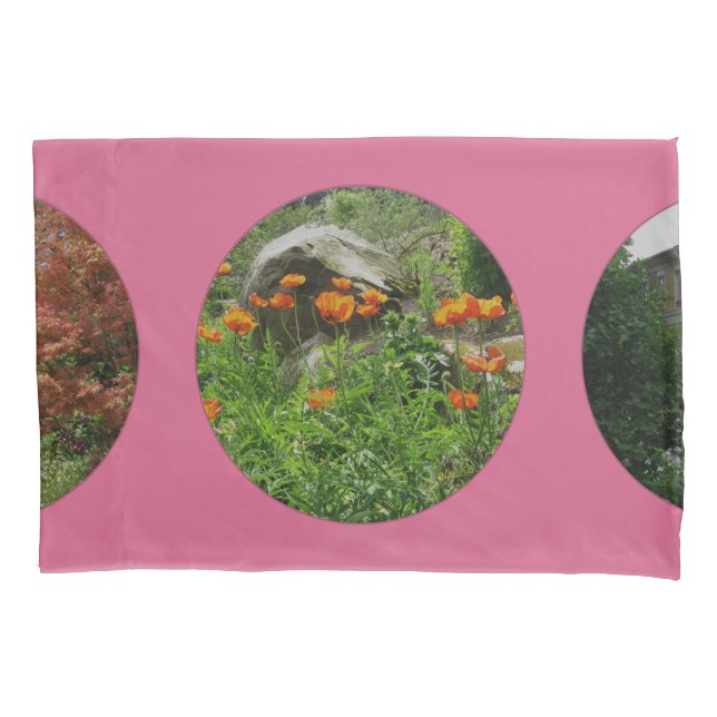 Persönliche Fotos Polka Dots auf Rosa Kissenbezug (Vorderseite)