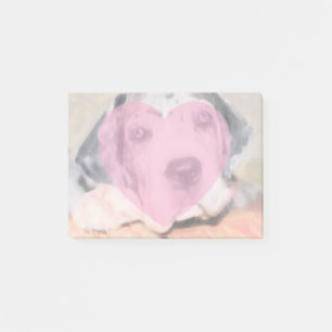 Persönliche Fotovorlage Great Dane Welpe  Post-it Klebezettel