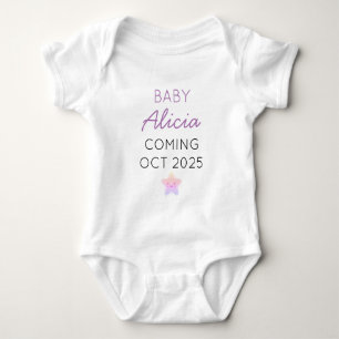PERSÖNLICHE GEBURTSANZEIGE BABY STRAMPLER