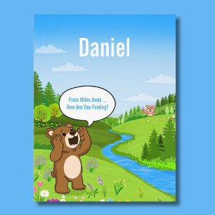 Persönliche Genesungswünsche aus der Ferne Postkarte