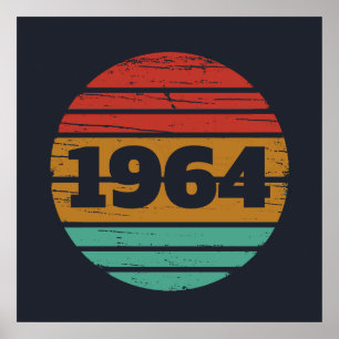 Persönliche Geschenke aus 60 Vintagen Jahren Poster