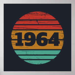 Persönliche Geschenke aus 60 Vintagen Jahren Poster