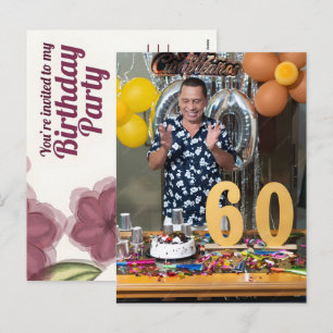Persönliche Geschenke zum 60. Geburtstag: Feiern S Feiertagspostkarte