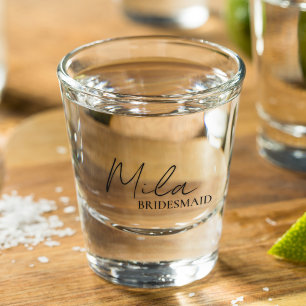 Persönliche Geschenkideen für Brautjungfern Schnapsglas