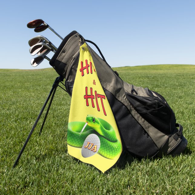 Persönliche Geschenkideen Spaß Golfhandtuch (Gras)