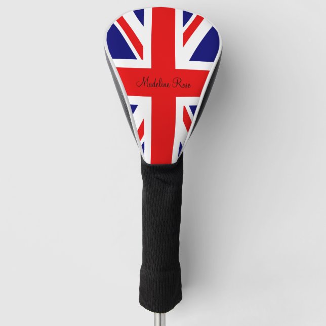Persönliche Gestaltung der britischen Flagge Golf Headcover (Vorderseite)