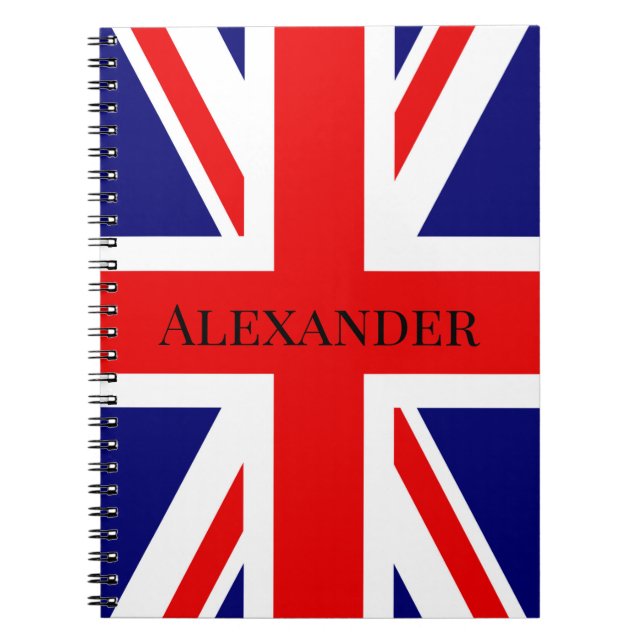 Persönliche Gestaltung der britischen Flagge Notizblock (Vorderseite)