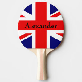 Persönliche Gestaltung der britischen Flagge Tischtennis Schläger