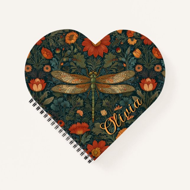 Persönliche Gestaltung der Libellenfliege Notizbuch (Vorderseite)