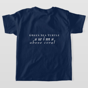 Persönliche Gestaltung der Schildkrötenschwimme üb T-Shirt