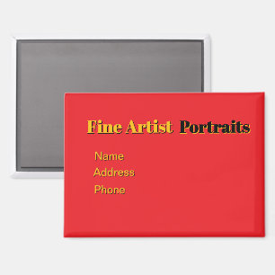 Persönliche Gestaltung der Werbung für Künstler/Po Magnet