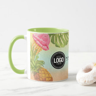 Persönliche Gestaltung des Firmenlogos Wasserfarbe Tasse