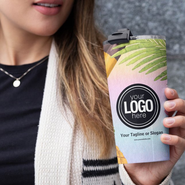 Persönliche Gestaltung des Logo-Aquarelleis Thermosbecher (Von Creator hochgeladen)