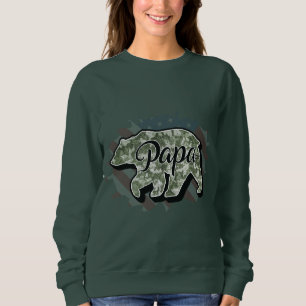 Persönliche Gestaltung des Papa-Bären Sweatshirt