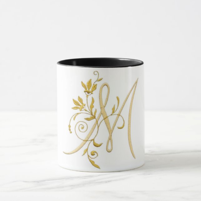 Persönliche Gestaltung: Monogram M-Tasse Tasse (Zentrum)
