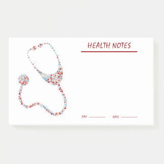 persönliche Gesundheit u. medizinische Post-it Klebezettel