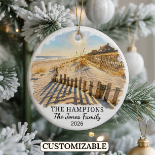 Persönliche Hamptons, Maßgeschneidertes New York Keramik Ornament