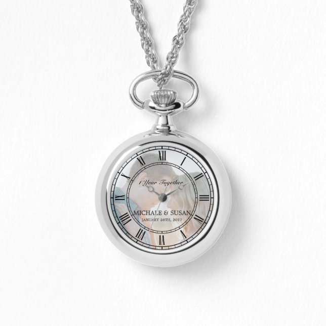 Persönliche Heiratsfrau (Ihr Foto) Armbanduhr (Vorderseite)