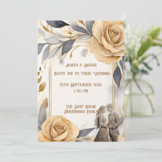 Persönliche Hochzeitscoupets Einladung