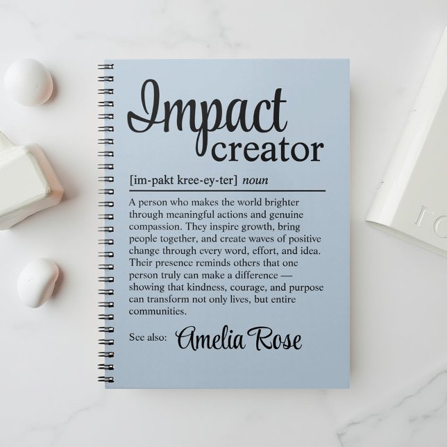 Persönliche Impact-Creator-Definition Danke Notizblock (Von Creator hochgeladen)