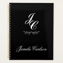 persönliche Initialen und Name minimalistisch