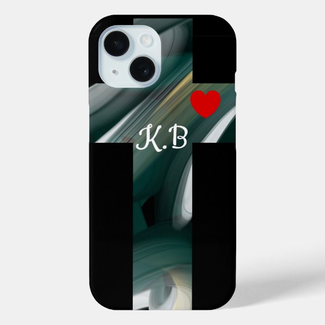 Persönliche iPhone Fälle Trend Abstrakt Black Gree Case-Mate iPhone Hülle (Rückseite)