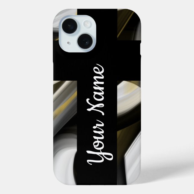 Persönliche iPhone Fälle Trend Abstrakt Schwarz-we Case-Mate iPhone Hülle (Rückseite)