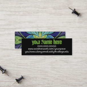 Persönliche Kontaktkarte La Chanteuse IV Telefonnummerkarte